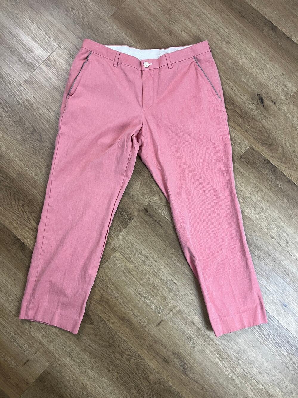 BOSS Hugo Boss Slim Fit Golf Pants Pink Salmon 34R